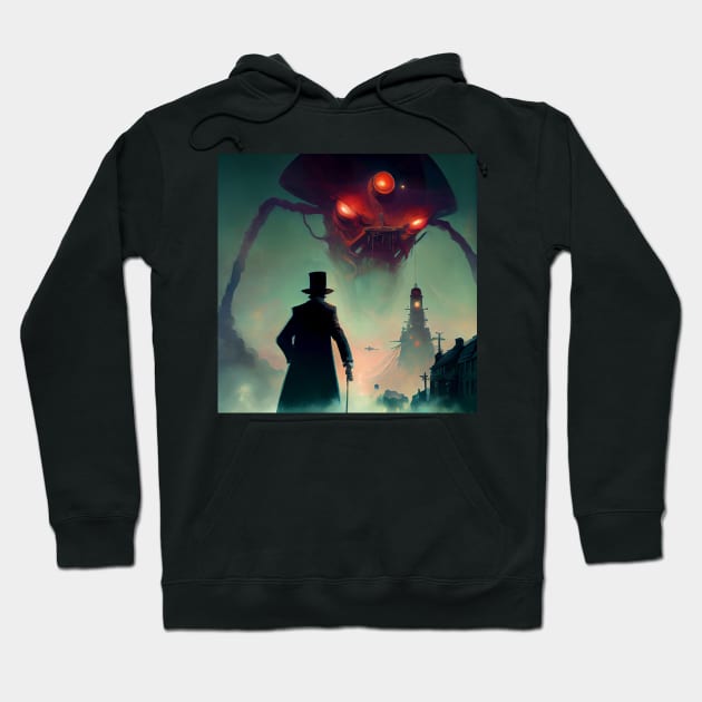 War of the Worlds: Victorian Terror Hoodie by LukeAiWalker